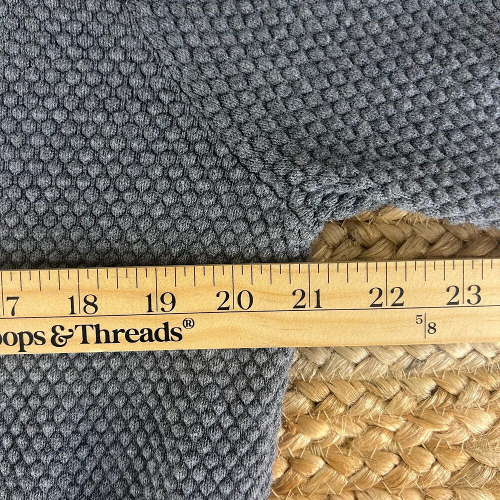 Massimo Dutti Zip Sweater Mens XL Gray Cotton Cashmere Knit Jacket Full Zip - Picture 10 of 12